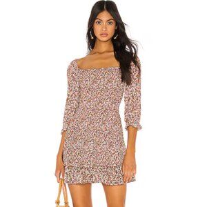 FAITHFUL THE BRAND Es Saada Mini Dress in Mathiola Floral